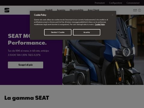 SEAT Auto Italia Sito ufficiale