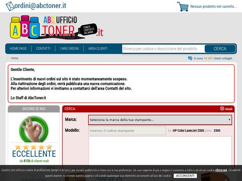 Cartucce toner ricambi vendita online