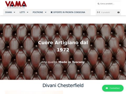 Divani artigianali in pelle e tessuto