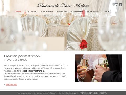 Ristorante per matrimoni Novara