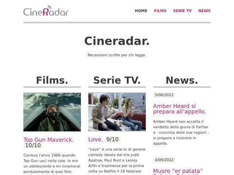CineRadar recensioni cinematografiche di qualita