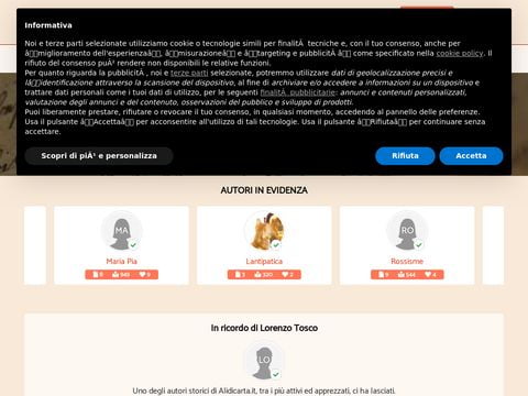 Ali di Carta Scrivere e pubblicare testi online su
