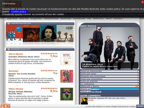 Storia della musica rock pop elettronica