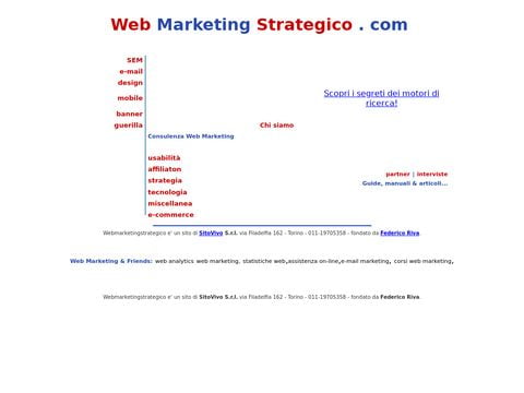 Web Marketing Strategico