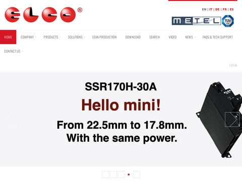 EL CO Rele allo Stato Solido Alimentatori Termoregolatori