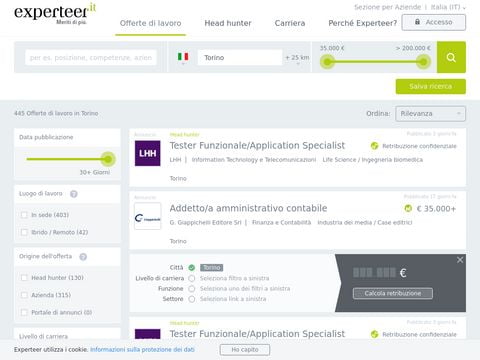 Offerte di lavoro Torino