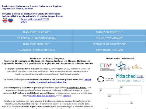 Traduzioni in Russo e in Inglese on line