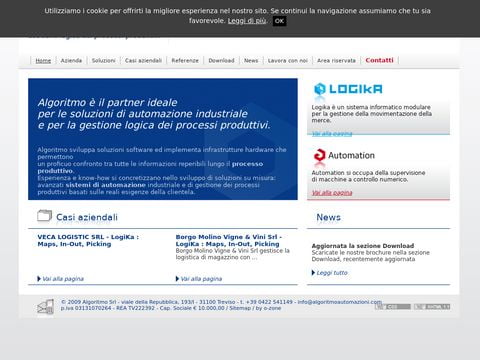 Algoritmo Automazione Industriale