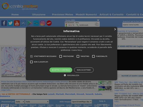 Centrometeo: tutto sulla meteorologia