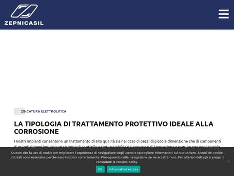 Zincatura elettrolitica metalli con Zep