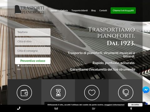 Trasporto e gestione pianoforti a Roma