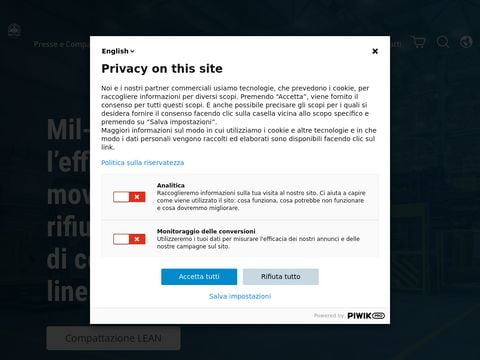 Presse e compattatori per rifiuti Miltek