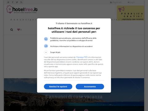 Hotelfree.it annunci case vacanza