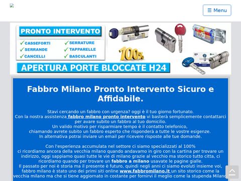 Fabbro Milano pronto intervento