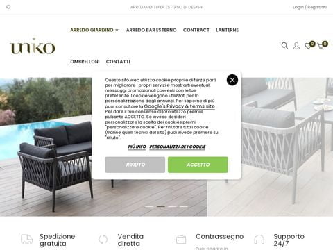 Uniko arredamento per esterno di design