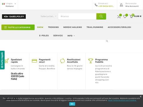 Gabelpoles sci trekking nordic walking