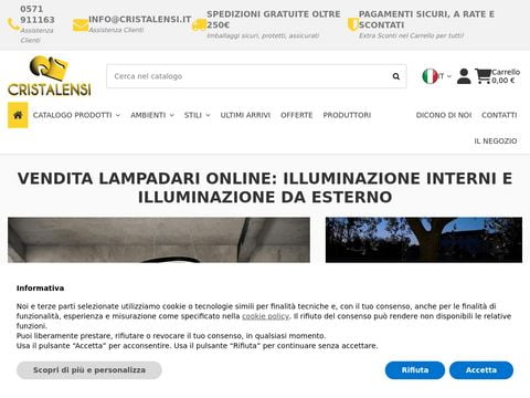 Cristalensi vendita lampadari online