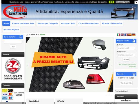 Ricambi ed accessori auto online