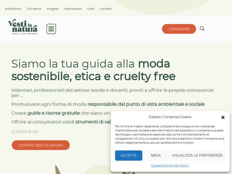 Vendita abbigliamento ecosostenibile