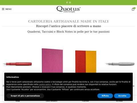 Quotus – Cartoleria in vera pelle