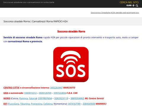 Soccorso stradale Roma H24