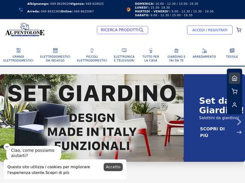 E-commerce elettrodomestici Al Pentolone