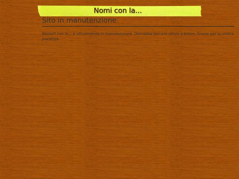Nomi con La - Elenco e significato dei nomi