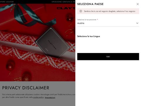 Clayton abbigliamento uomo