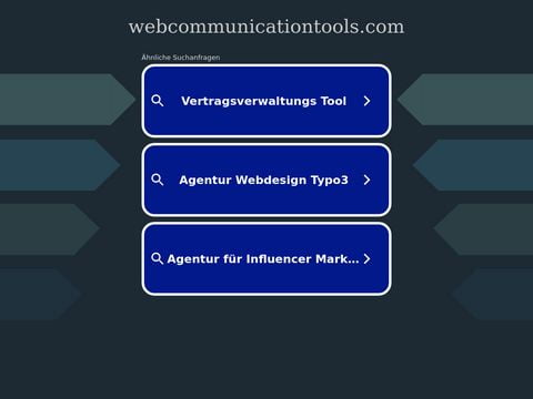 Web Communication Tools