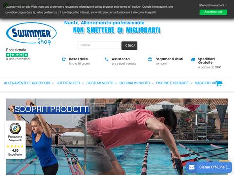 SwimmerShop articoli Nuoto per Nuotatori