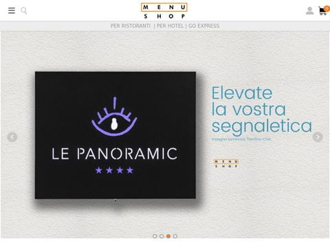 Menu Shop Italia