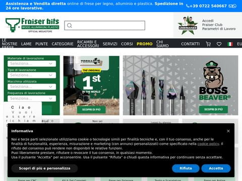 Frese per legno robuste Made in Italy