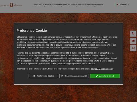 Hotel il Duca del Montefeltro a Pennabilli