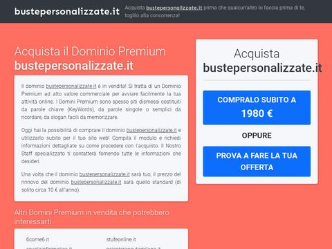 Buste personalizzate online