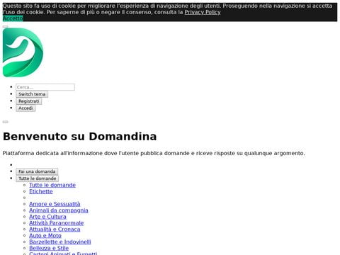 Domandina – Pubblica domande e ricevi risposte