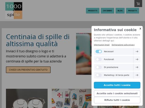 1000Spille - spille da giacca personalizzate