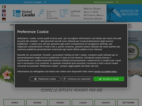 Hotel Caraibi: vacanze a Rivazzurra di Rimini