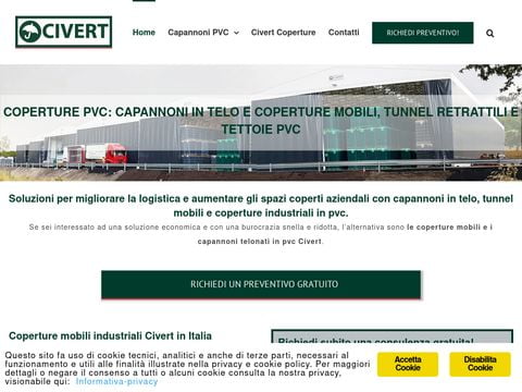 coperturepvc.com - coperture e capannoni mobili