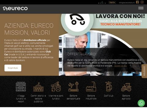 Eureco Italia: veicoli elettrici, golf car