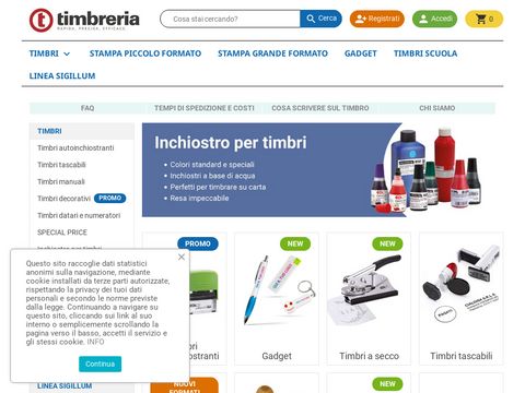 Timbreria timbri e sigilli personalizzati online