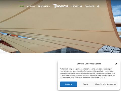 Tensonova - gazebo in ferro, coperture per auto