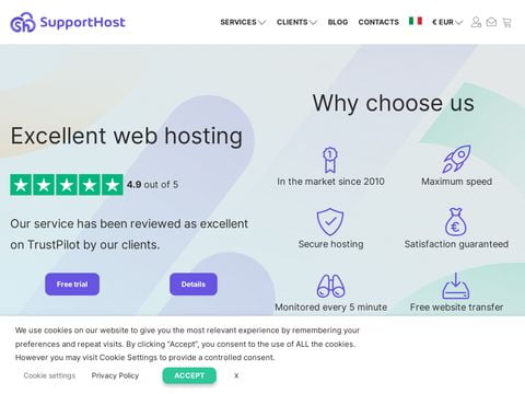 SupportHost hosting professionale