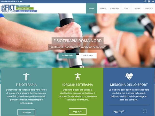 Sito web realizzato per Fisioterapia FKT