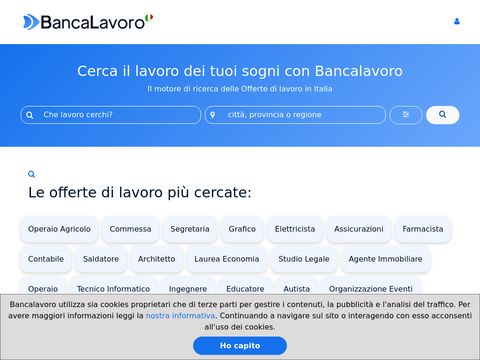 Bancalavoro: motore di ricerca offerte di lavoro
