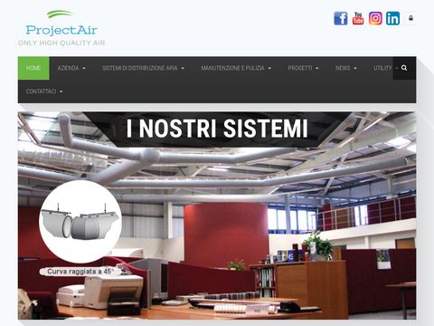 ProjectAir - Sistemi distribuzione aria in tessuto