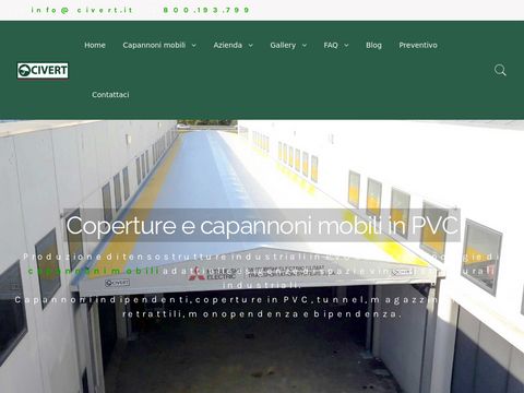 Civert – capannoni mobili in pvc