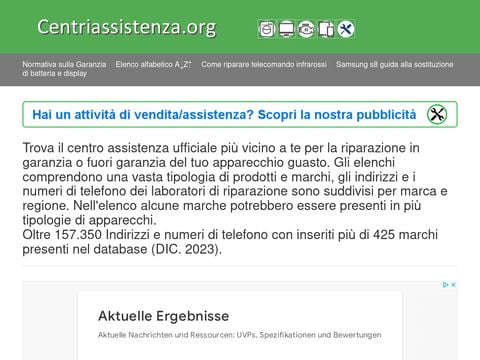 Portale elenchi centri assistenza