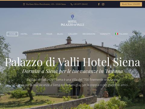 Palazzo di Valli Hotel in Siena Italy