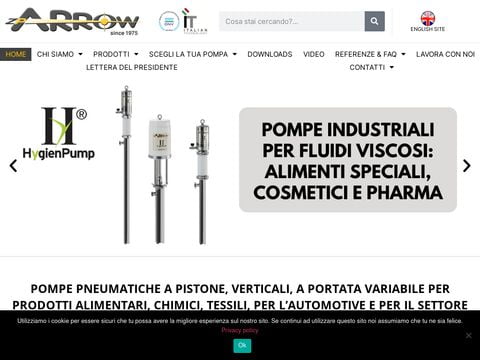 Pompe pneumatiche industriali a pistoni