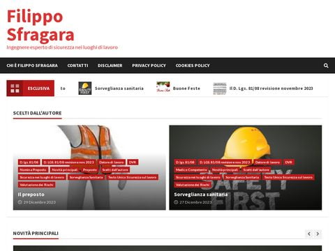 Ing. Filippo Sfragara - Salute e sicurezza sul la